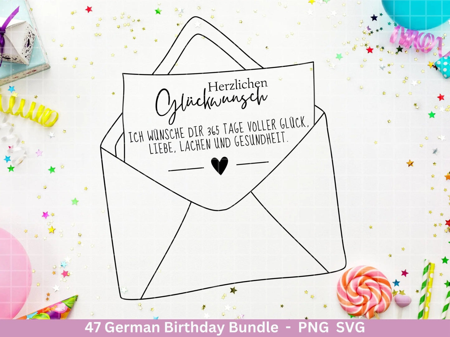 German Geburtstag Plotterdatei Bundle svg - Geburtstagssprüche deutsch - Geburtstag Cricut Silhouette - Geburtstag Schriftzüge - Digistamp