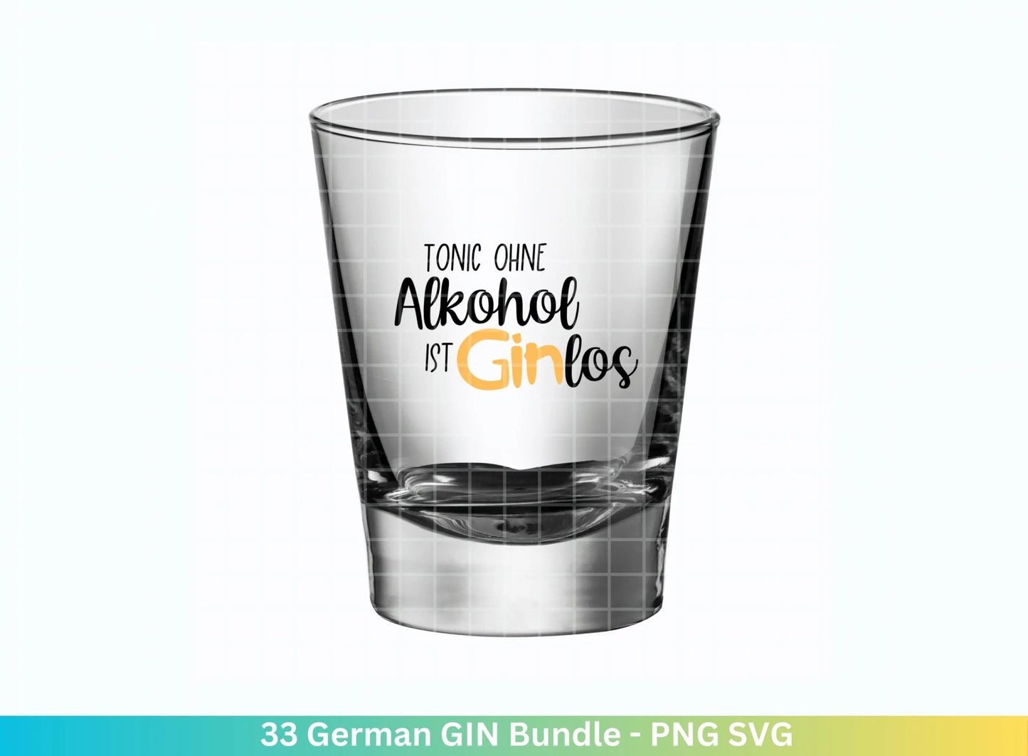 German Gin svg png Bundle - Ginsprüche svg - deutsche Sprüche svg - Alkohol svg - Cricut Silhouette Studio Plotterdatei SVG - Digital