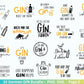 German Gin svg png Bundle - Ginsprüche svg - deutsche Sprüche svg - Alkohol svg - Cricut Silhouette Studio Plotterdatei SVG - Digital