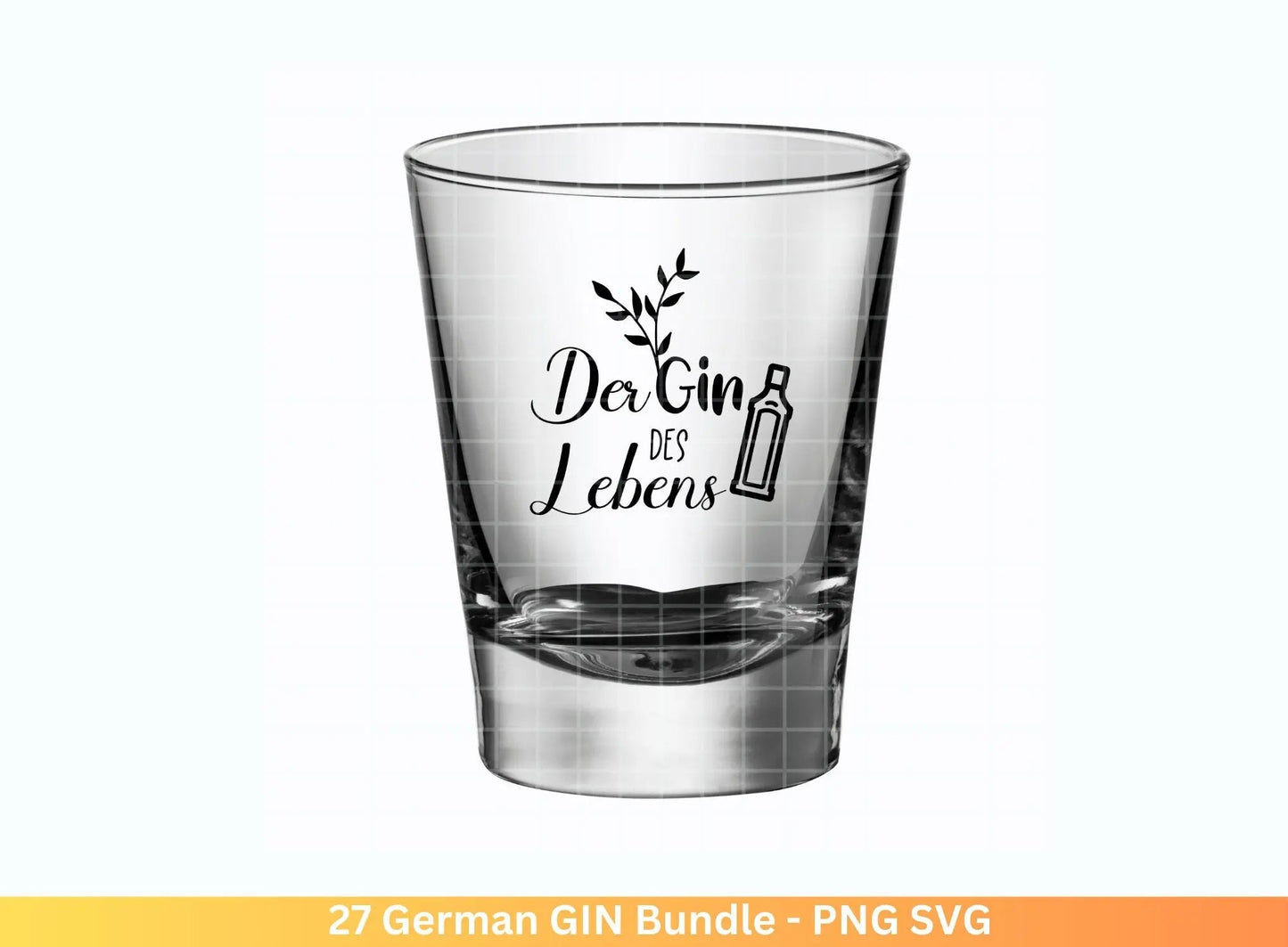 German Gin svg png Bundle - Ginsprüche svg - deutsche Sprüche svg - Alkohol svg - Cricut Silhouette Studio Plotterdatei SVG - Digital