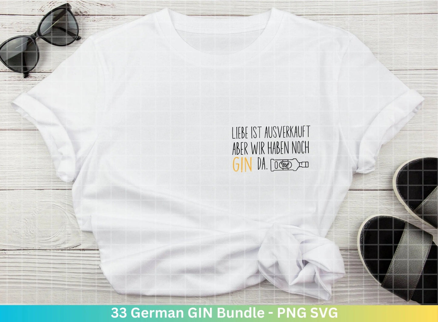 German Gin svg png Bundle - Ginsprüche svg - deutsche Sprüche svg - Alkohol svg - Cricut Silhouette Studio Plotterdatei SVG - Digital