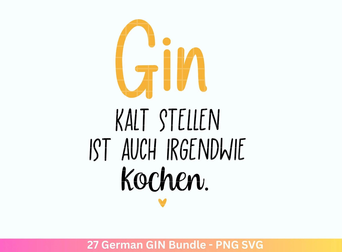 German Gin svg png Bundle - Ginsprüche svg - deutsche Sprüche svg - Alkohol svg - Cricut Silhouette Studio Plotterdatei SVG - Digital