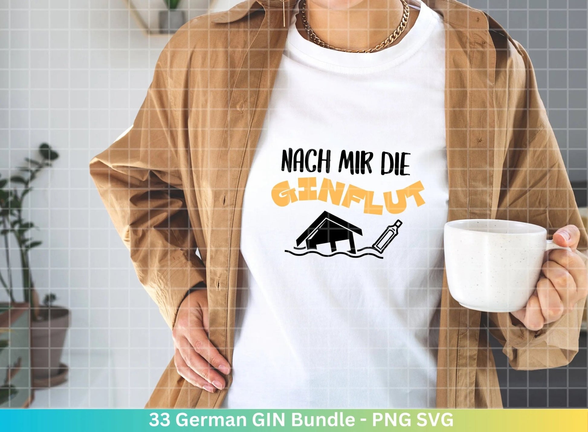 German Gin svg png Bundle - Ginsprüche svg - deutsche Sprüche svg - Alkohol svg - Cricut Silhouette Studio Plotterdatei SVG - Digital