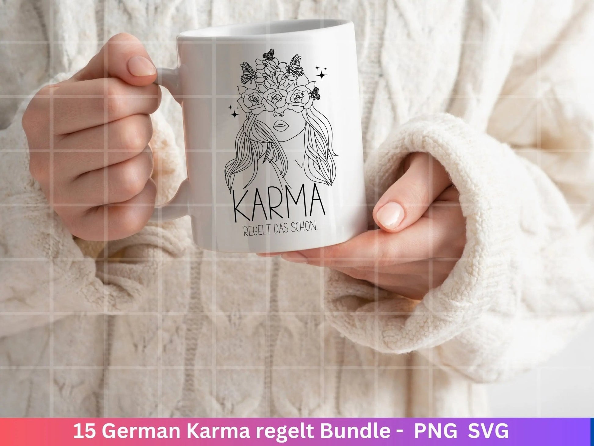 German Karma regelt das svg png Bundle - Karma regelt Plotterdatei - deutsche Sprüche svg - Shirt Design Svg - Cricut Silhouette Studio