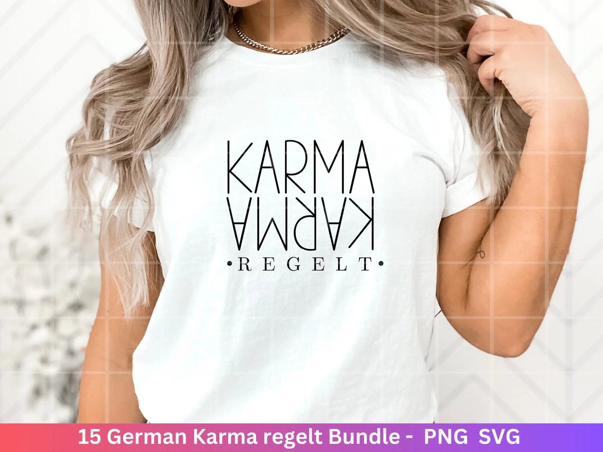 German Karma regelt das svg png Bundle - Karma regelt Plotterdatei - deutsche Sprüche svg - Shirt Design Svg - Cricut Silhouette Studio