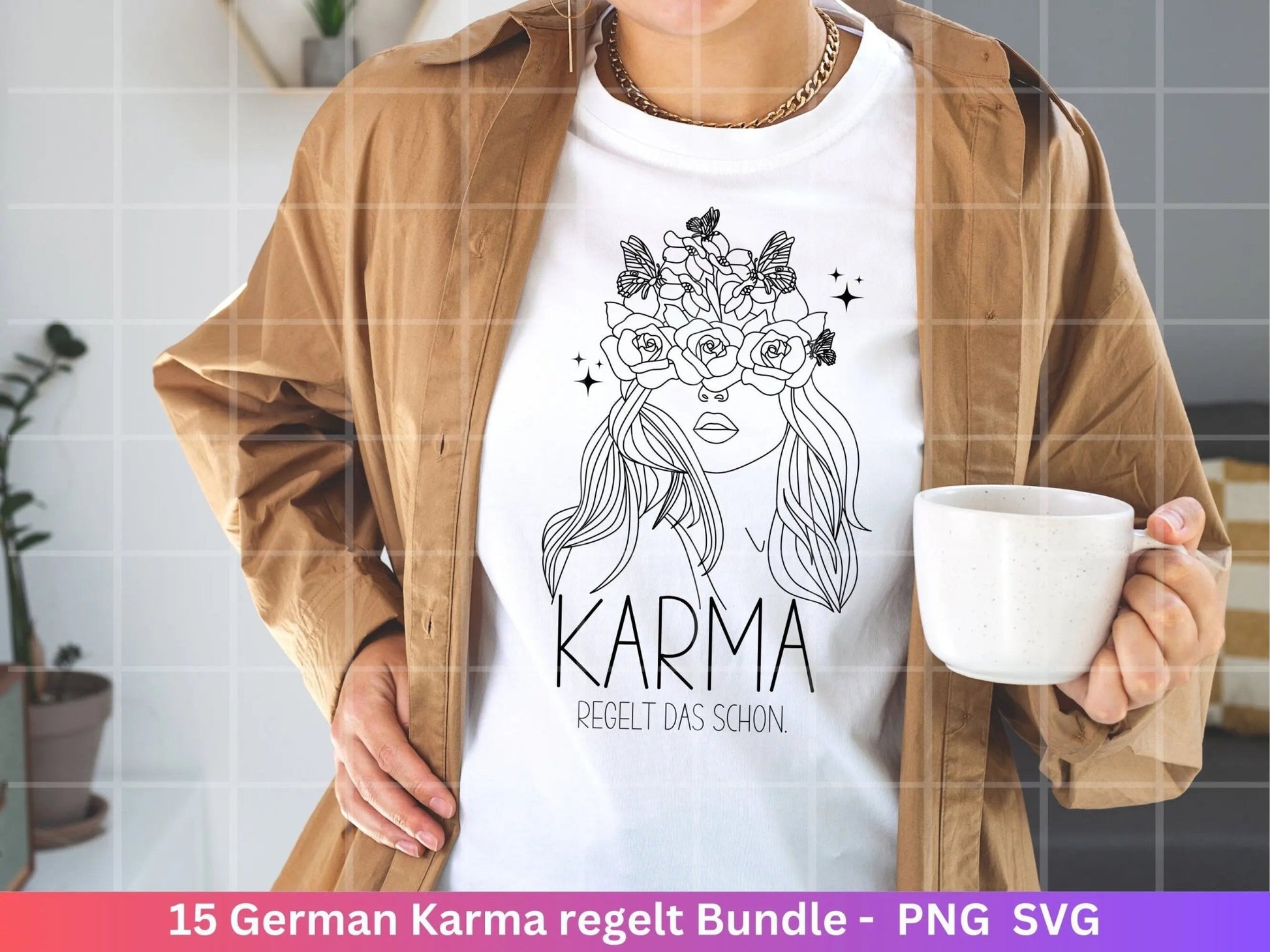 German Karma regelt das svg png Bundle - Karma regelt Plotterdatei - deutsche Sprüche svg - Shirt Design Svg - Cricut Silhouette Studio