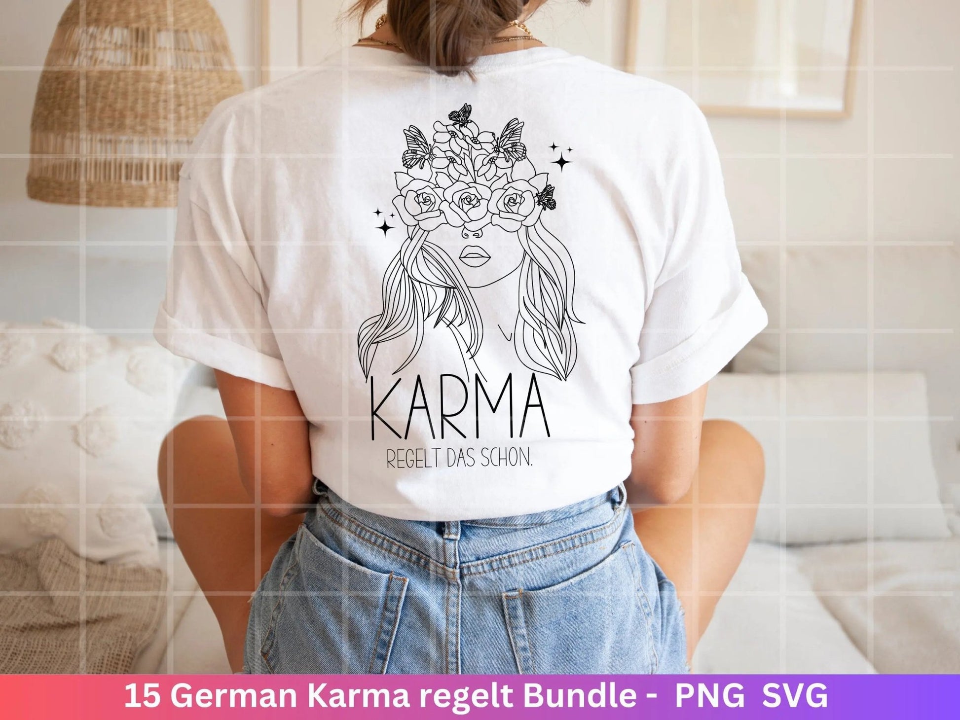 German Karma regelt das svg png Bundle - Karma regelt Plotterdatei - deutsche Sprüche svg - Shirt Design Svg - Cricut Silhouette Studio