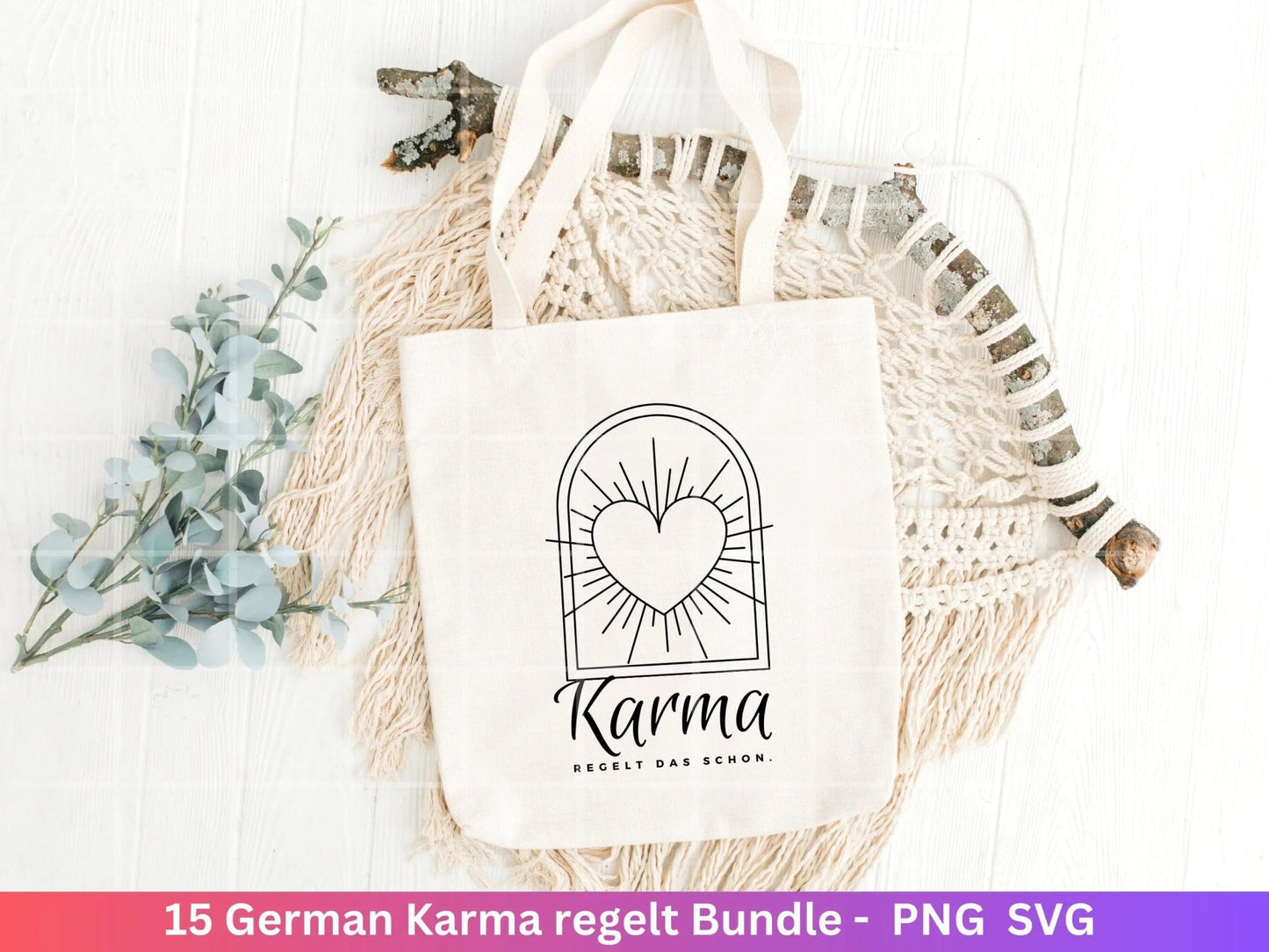 German Karma regelt das svg png Bundle - Karma regelt Plotterdatei - deutsche Sprüche svg - Shirt Design Svg - Cricut Silhouette Studio