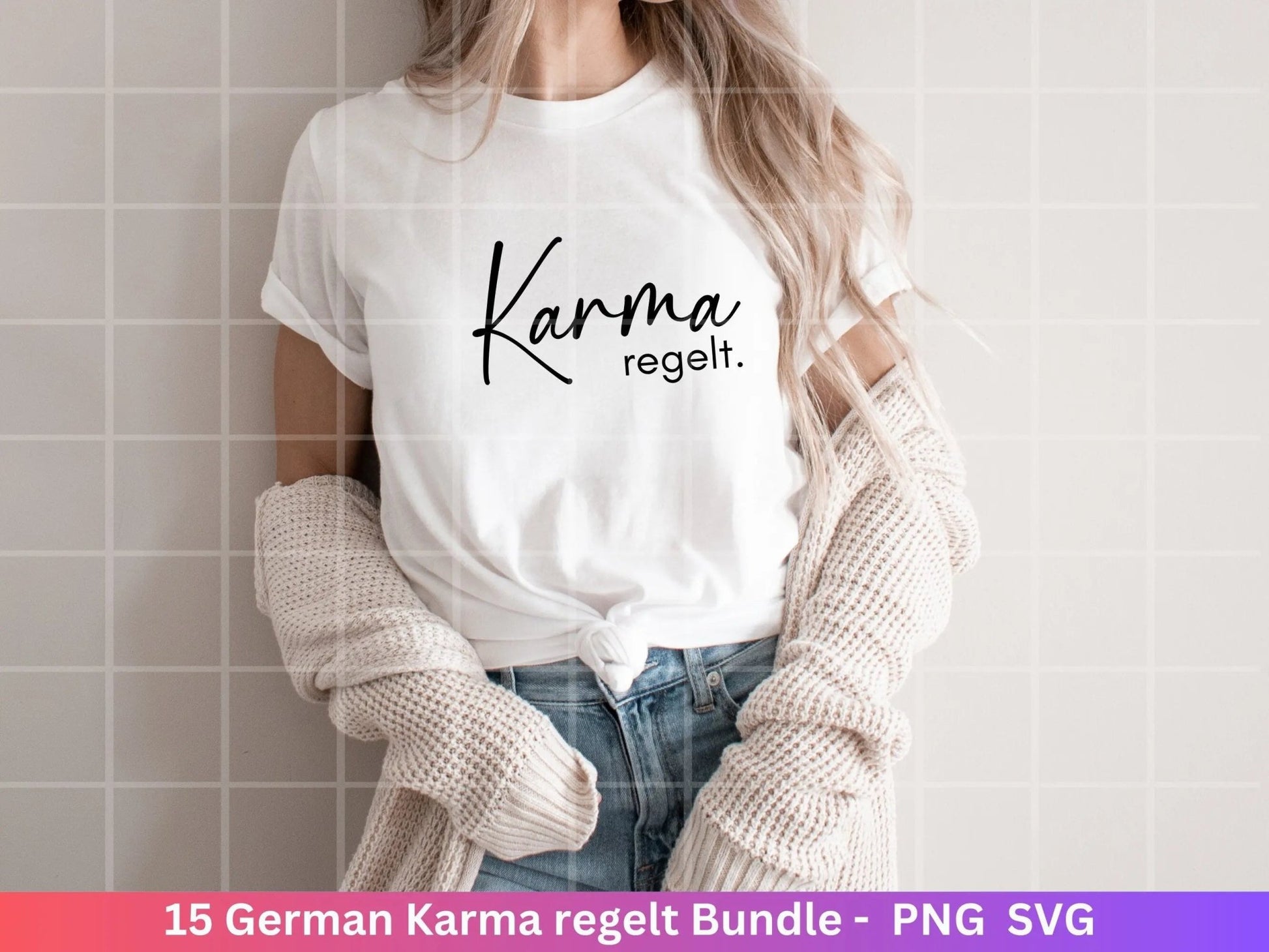 German Karma regelt das svg png Bundle - Karma regelt Plotterdatei - deutsche Sprüche svg - Shirt Design Svg - Cricut Silhouette Studio