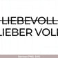 German Lieber voll als liebevoll Plotterdatei - Shirt Svg Png - Cricut Silhouette Studio Plotterdatei - Lustiger Spruch svg - Shirtdesign