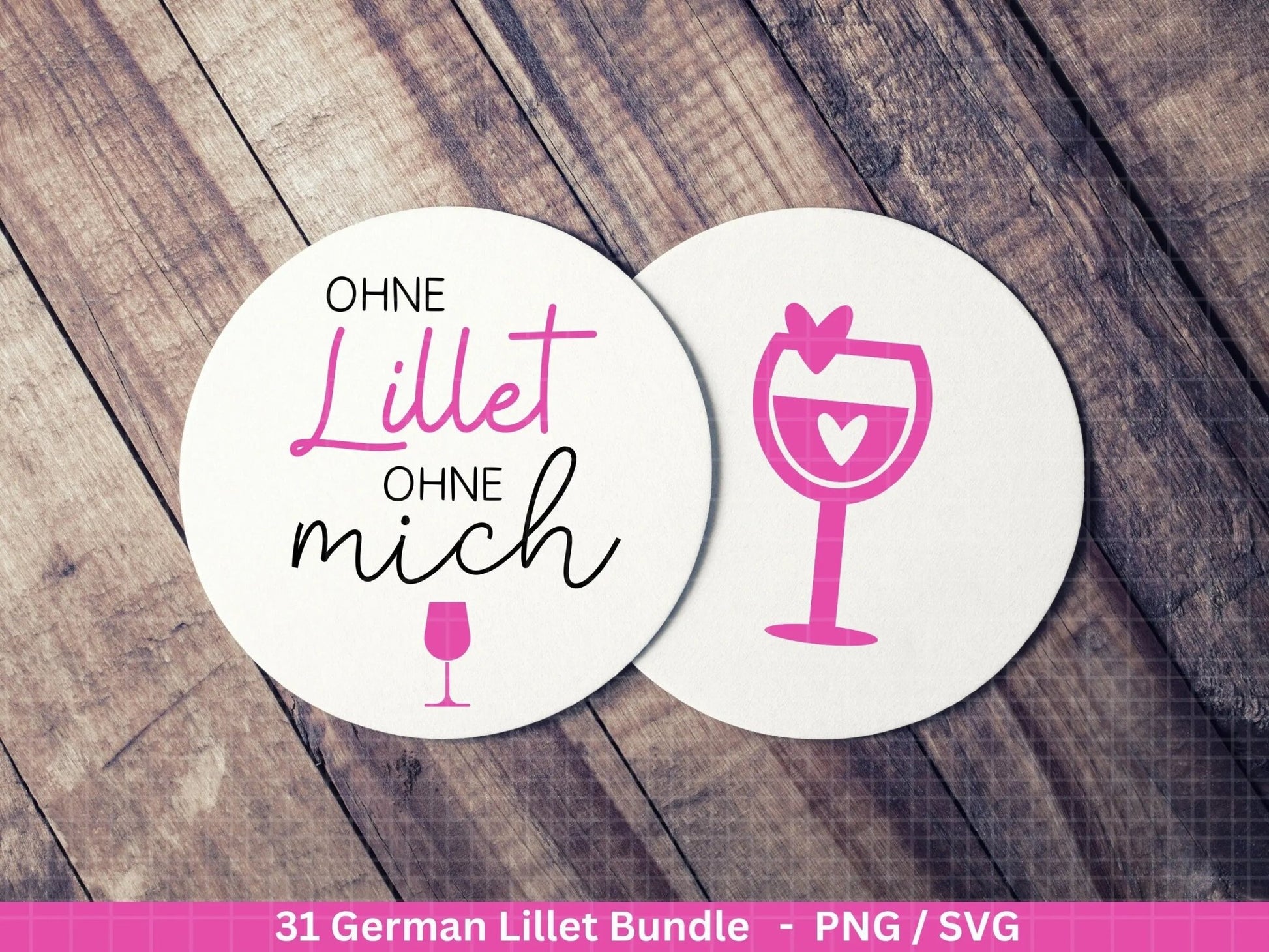 German Lillet svg png Bundle - Wildberry Lillet svg - Alcohol svg - Cricut Silhouette Studio Plotterdatei SVG - Digital - Shirt Design svg