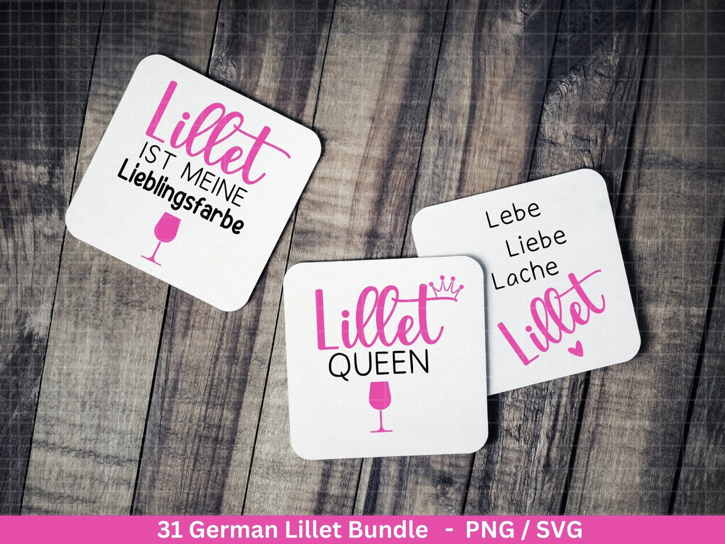 German Lillet svg png Bundle - Wildberry Lillet svg - Alcohol svg - Cricut Silhouette Studio Plotterdatei SVG - Digital - Shirt Design svg