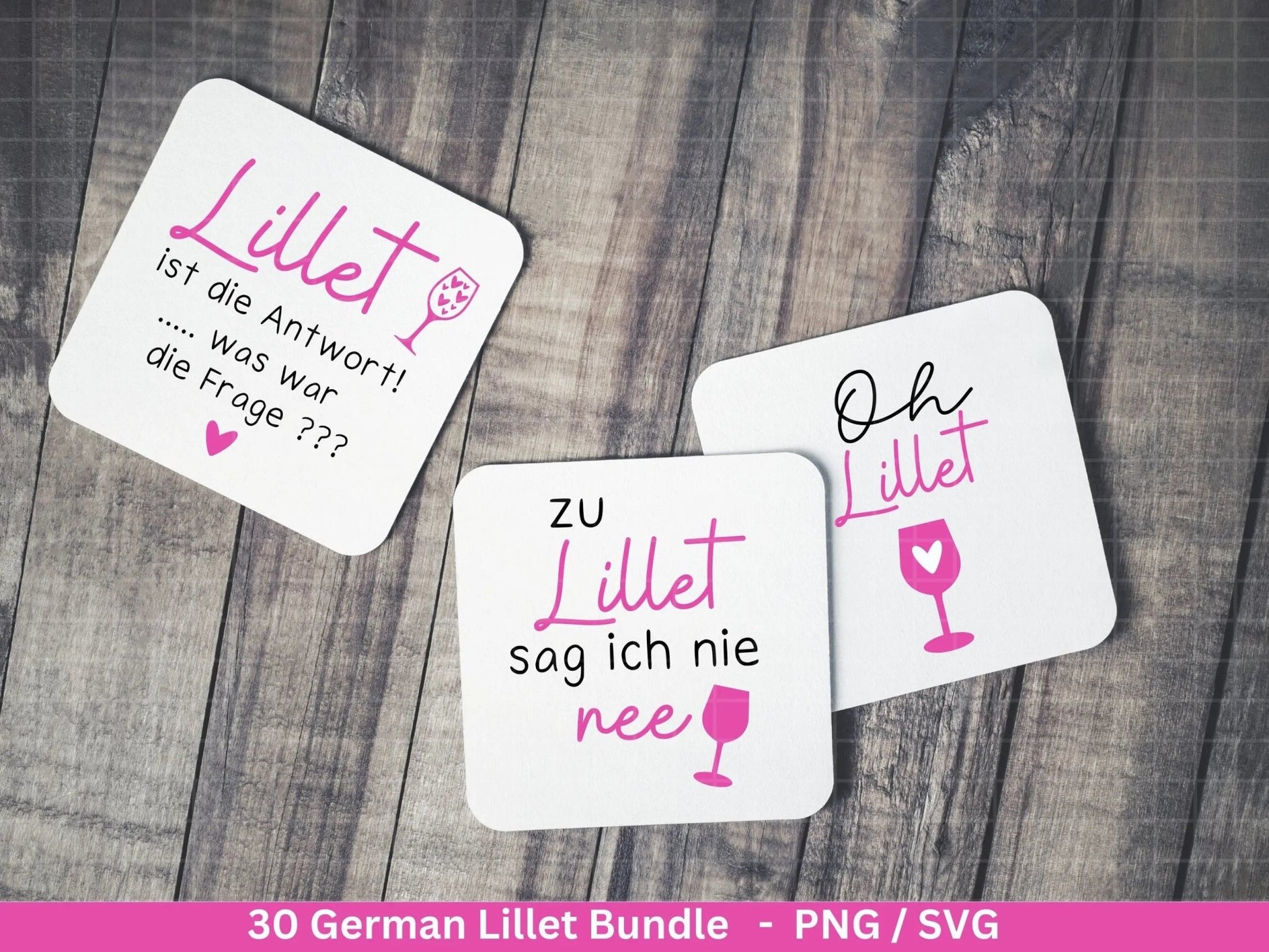 German Lillet svg png Bundle - Wildberry Lillet svg - Alcohol svg - Cricut Silhouette Studio Plotterdatei SVG - Digital - Shirt Design svg