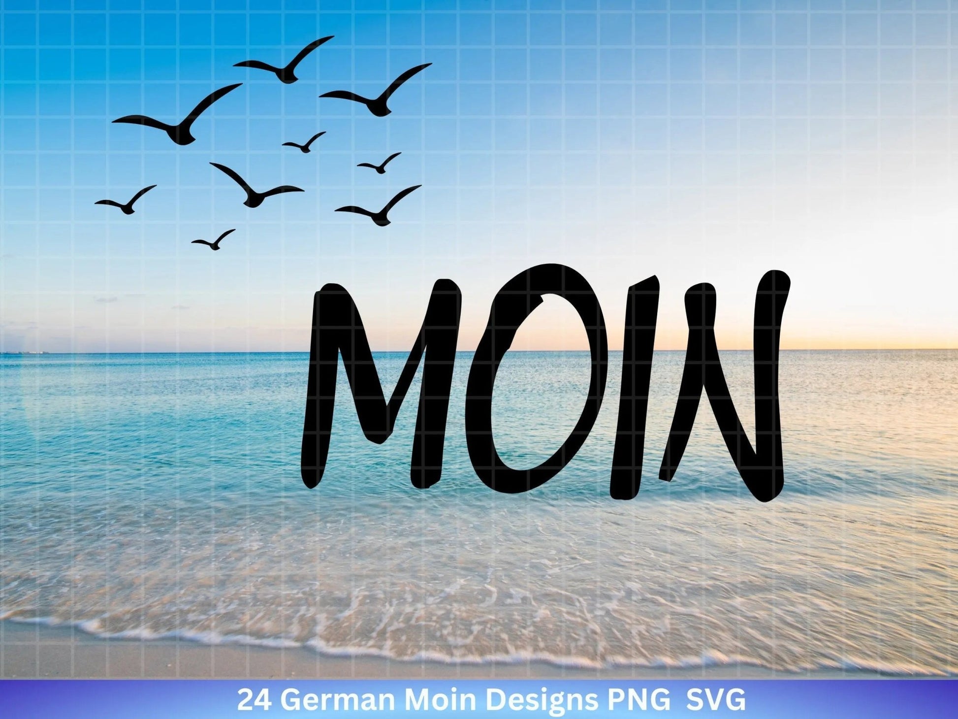 German Moin Plotterdatei Bundle - Maritim svg - Nautical Clipart - Leuchtturm svg - Möwen svg - Wilkommen im Norden svg - Cricut - Design