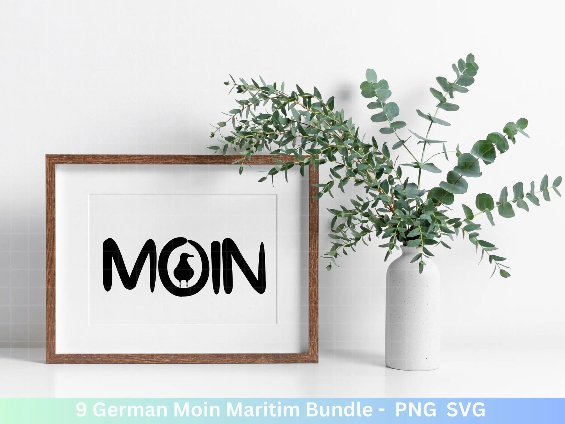 German Moin Plotterdatei Bundle - Maritim svg - Nautical Clipart - Leuchtturm svg - Möwen svg - Wilkommen im Norden svg - Cricut - Design