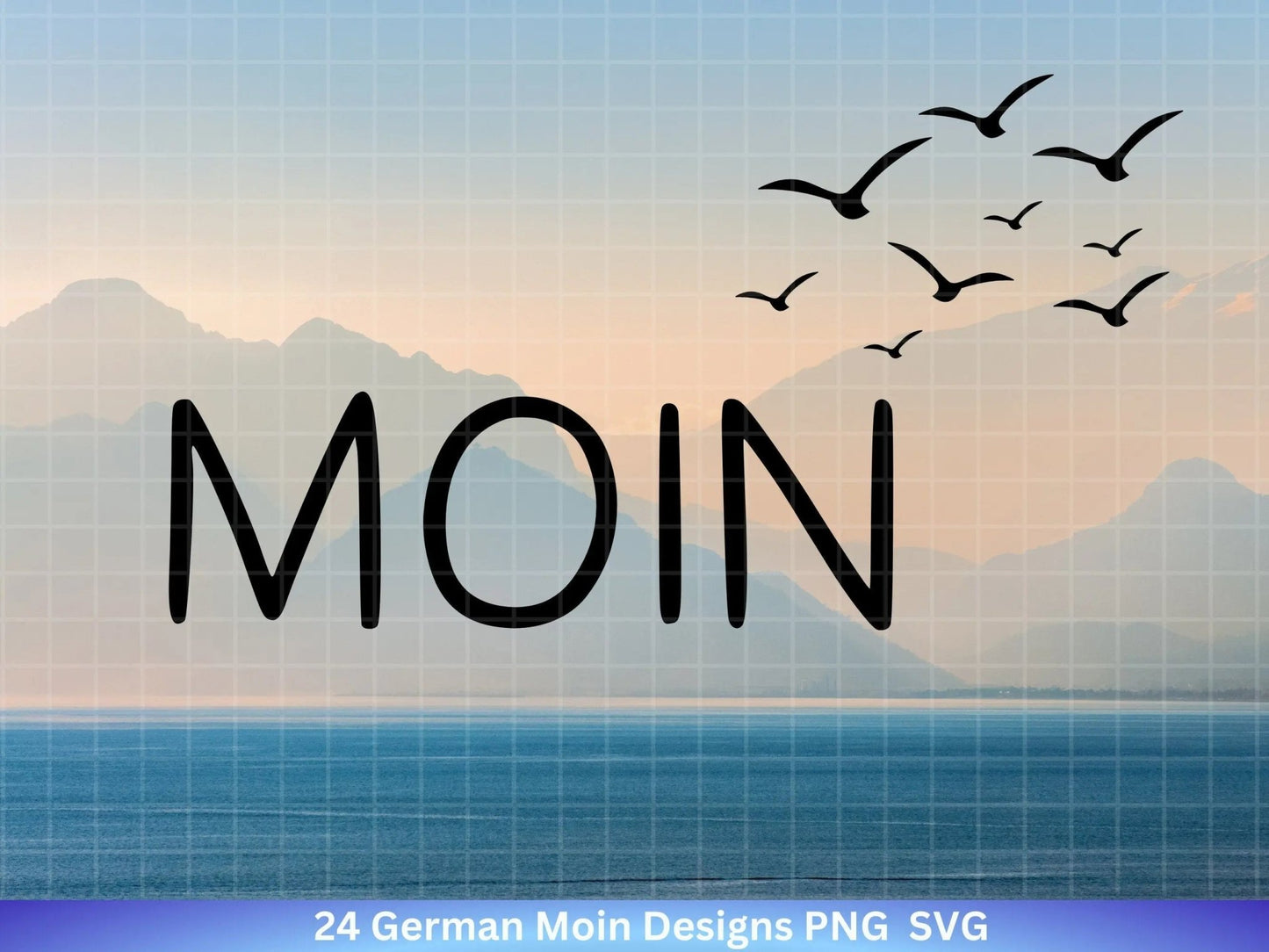 German Moin Plotterdatei Bundle - Maritim svg - Nautical Clipart - Leuchtturm svg - Möwen svg - Wilkommen im Norden svg - Cricut - Design