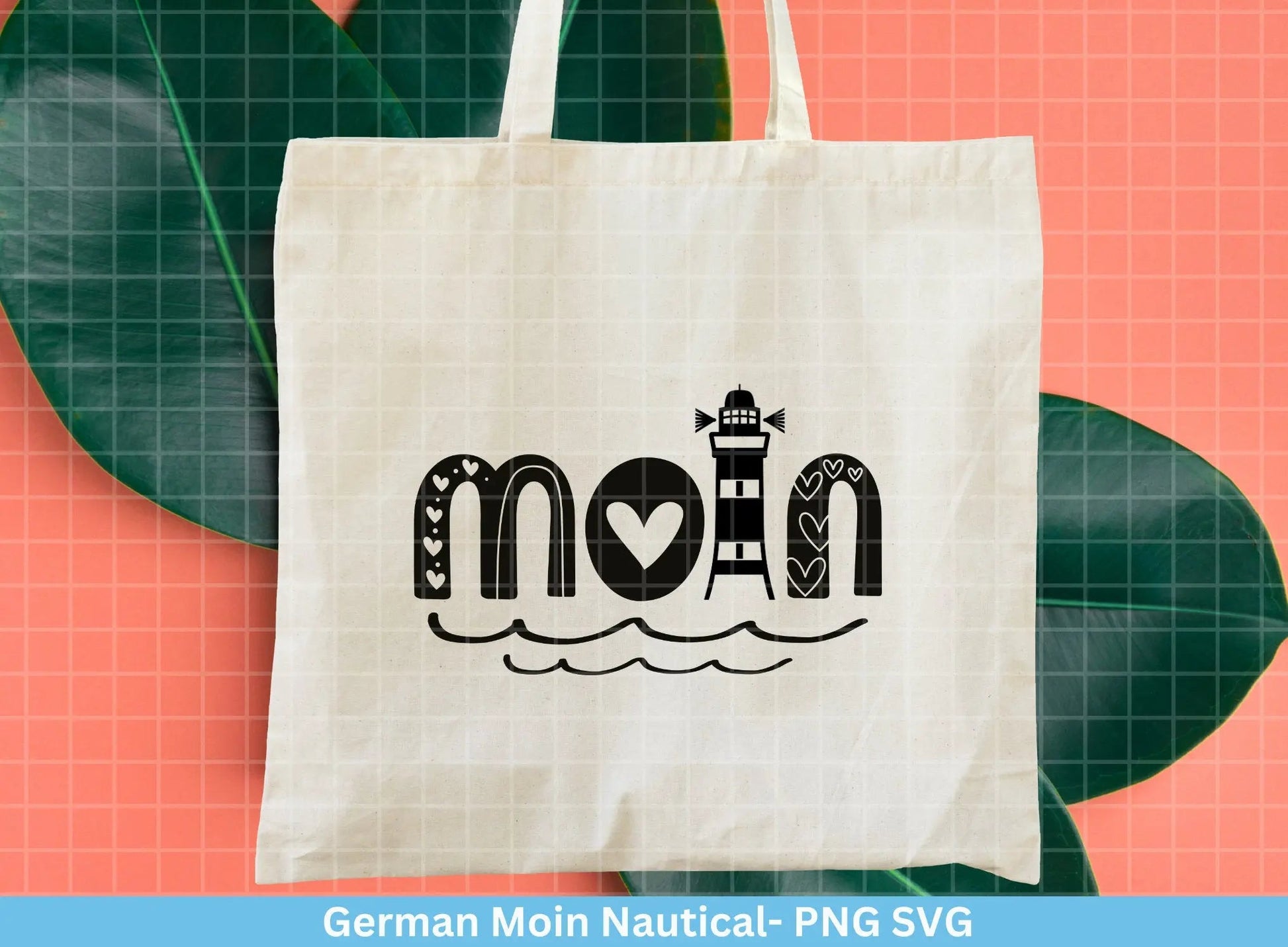 German Moin Plotterdatei - Maritim svg - Nautical Clipart - Leuchtturm svg - Möwen svg - Wilkommen im Norden svg - Cricut Silhouette Studio