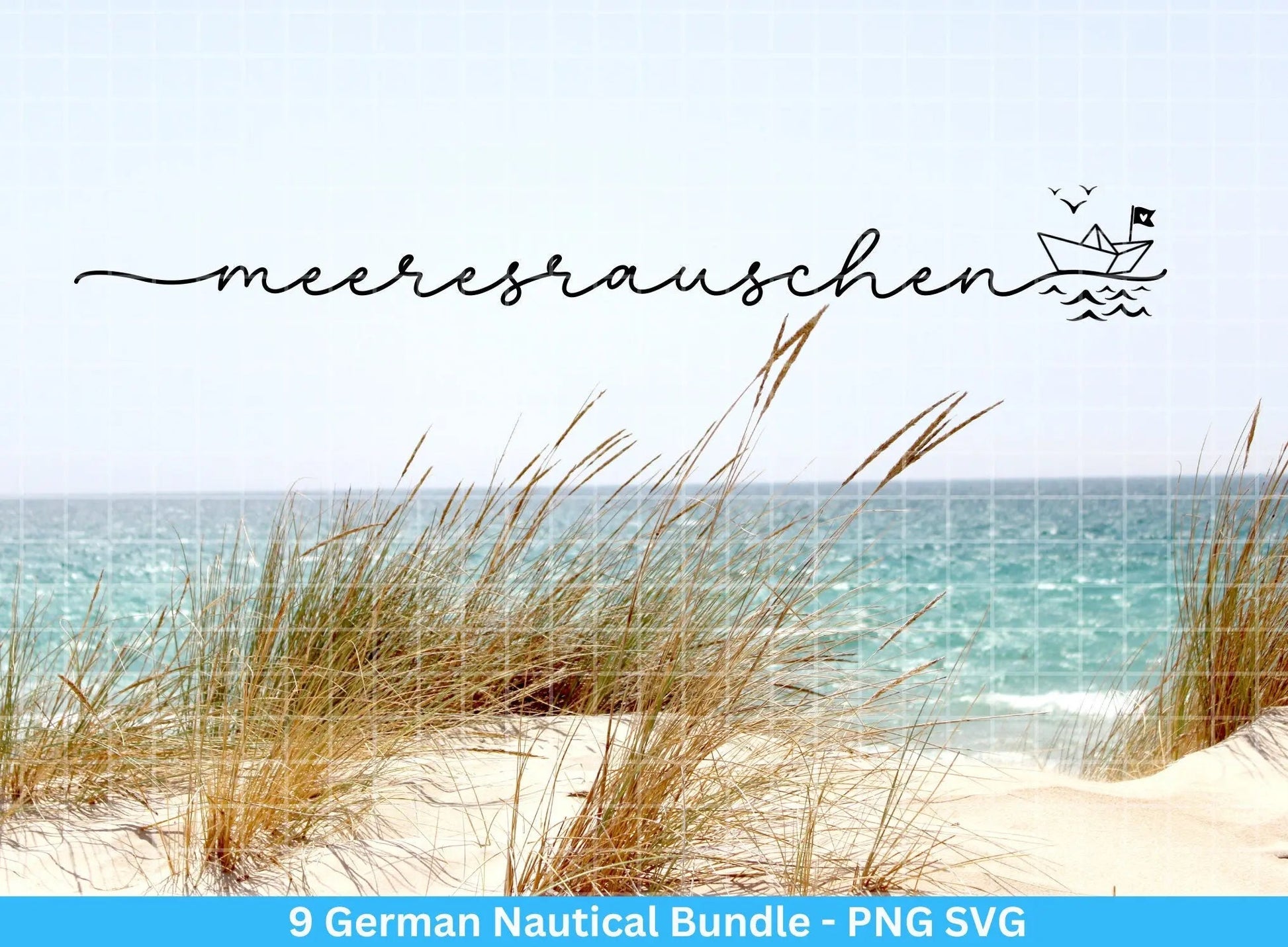 German Nautical Bundle - Moin Plotterdatei - Maritim svg - Nautical Clipart - Leuchtturm svg - Maritime Wörter svg - Heimathafen svg Cricut