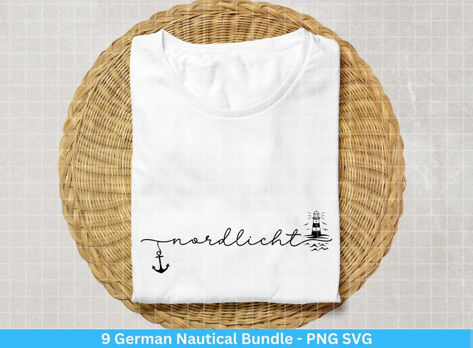 German Nautical Bundle - Moin Plotterdatei - Maritim svg - Nautical Clipart - Leuchtturm svg - Maritime Wörter svg - Heimathafen svg Cricut