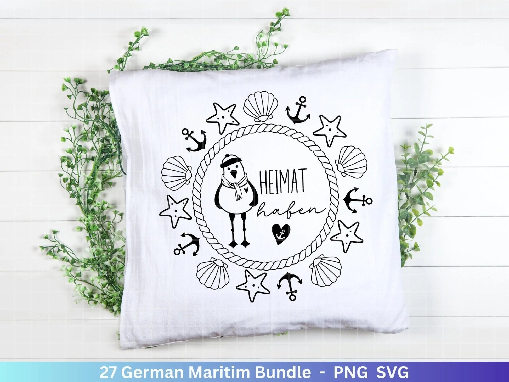 German Nautical Bundle - Moin Plotterdatei - Maritim svg - Nautical Clipart - Leuchtturm svg - Möwen svg - Wilkommen im Norden svg - Cricut