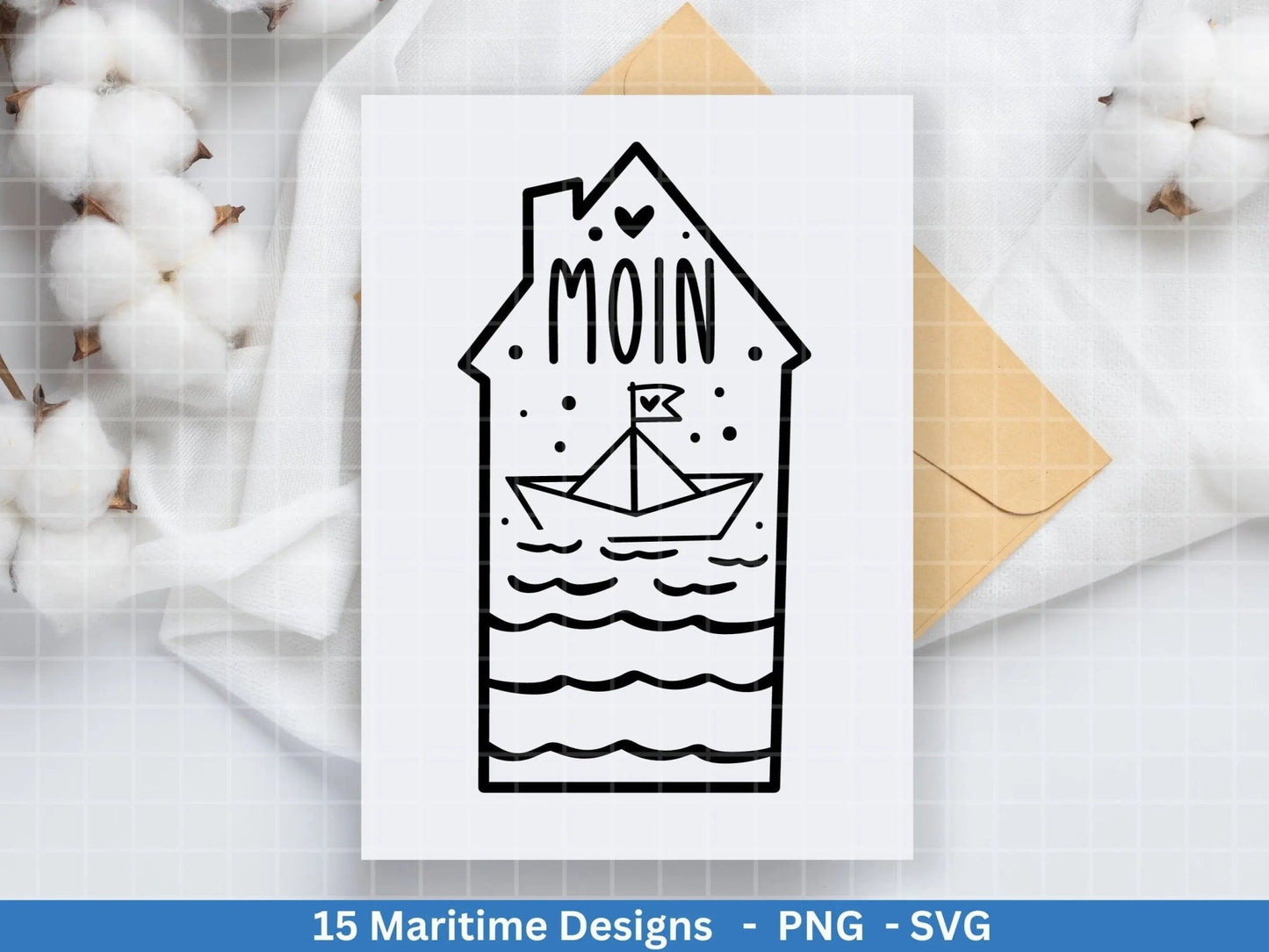 German Nautical Bundle - Moin Plotterdatei - Maritim svg - Nautical Clipart - Leuchtturm svg - Möwen svg - Wilkommen im Norden svg - Cricut