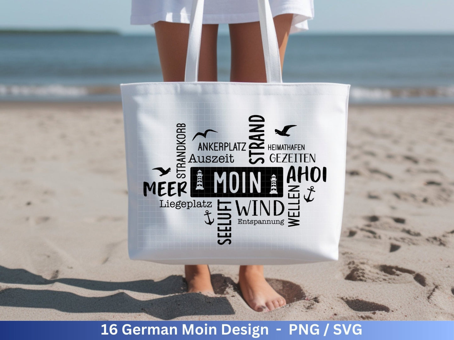 German Nautical Bundle - Moin Plotterdatei - Maritim svg - Nautical Clipart - Leuchtturm svg - Möwen svg - Wilkommen im Norden svg - Cricut