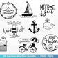 German Nautical Bundle - Moin Plotterdatei - Maritim svg - Nautical Clipart - Leuchtturm svg - Möwen svg - Wilkommen im Norden svg - Cricut - EmidaDesign