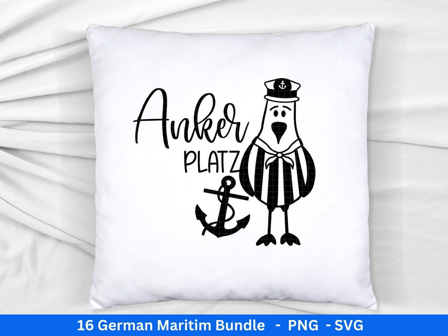 German Nautical Bundle - Moin Plotterdatei - Maritim svg - Nautical Clipart - Leuchtturm svg - Möwen svg - Wilkommen im Norden svg - Cricut - EmidaDesign