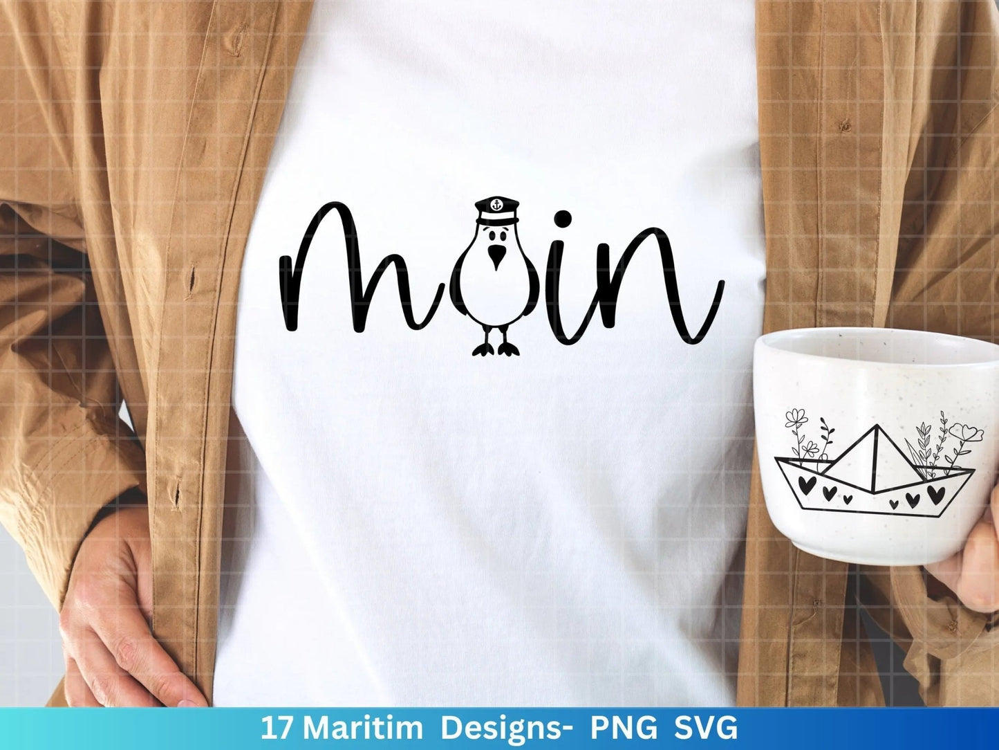 German Nautical Bundle - Moin Plotterdatei - Maritim svg - Nautical Clipart - Leuchtturm svg - Möwen svg - Wilkommen im Norden svg - Cricut