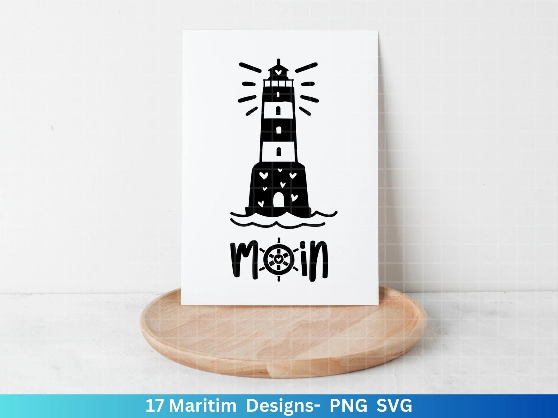 German Nautical Bundle - Moin Plotterdatei - Maritim svg - Nautical Clipart - Leuchtturm svg - Möwen svg - Wilkommen im Norden svg - Cricut