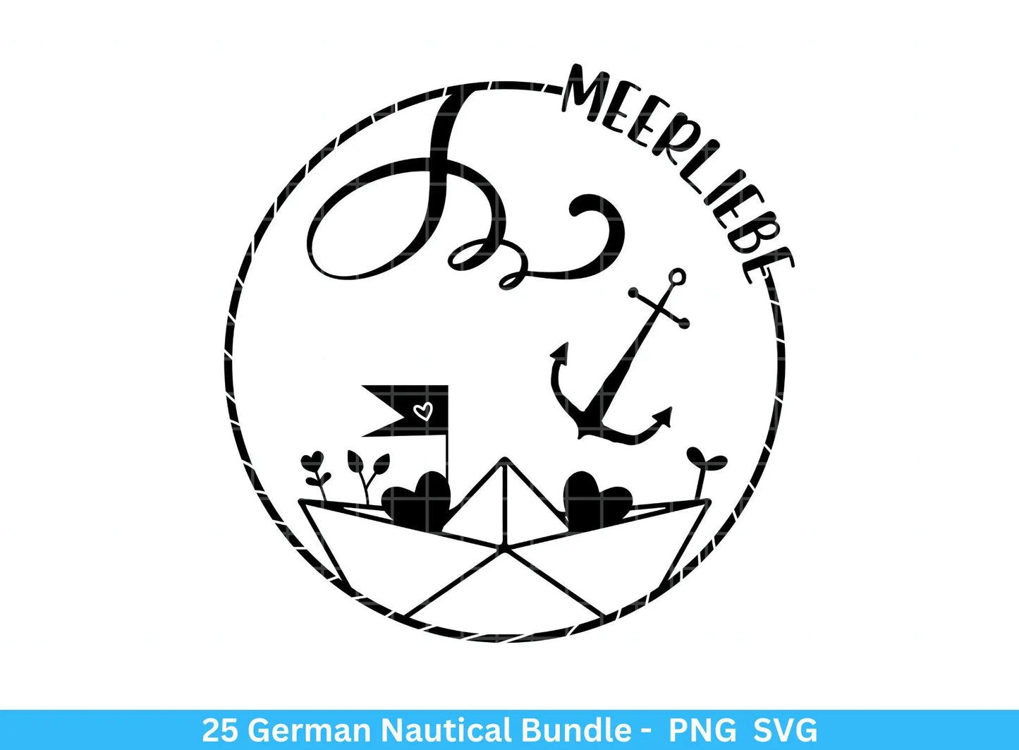 German Nautical Bundle - Moin Plotterdatei - Maritim svg - Nautical Clipart - Leuchtturm svg - Möwen svg - Wilkommen im Norden svg - Cricut