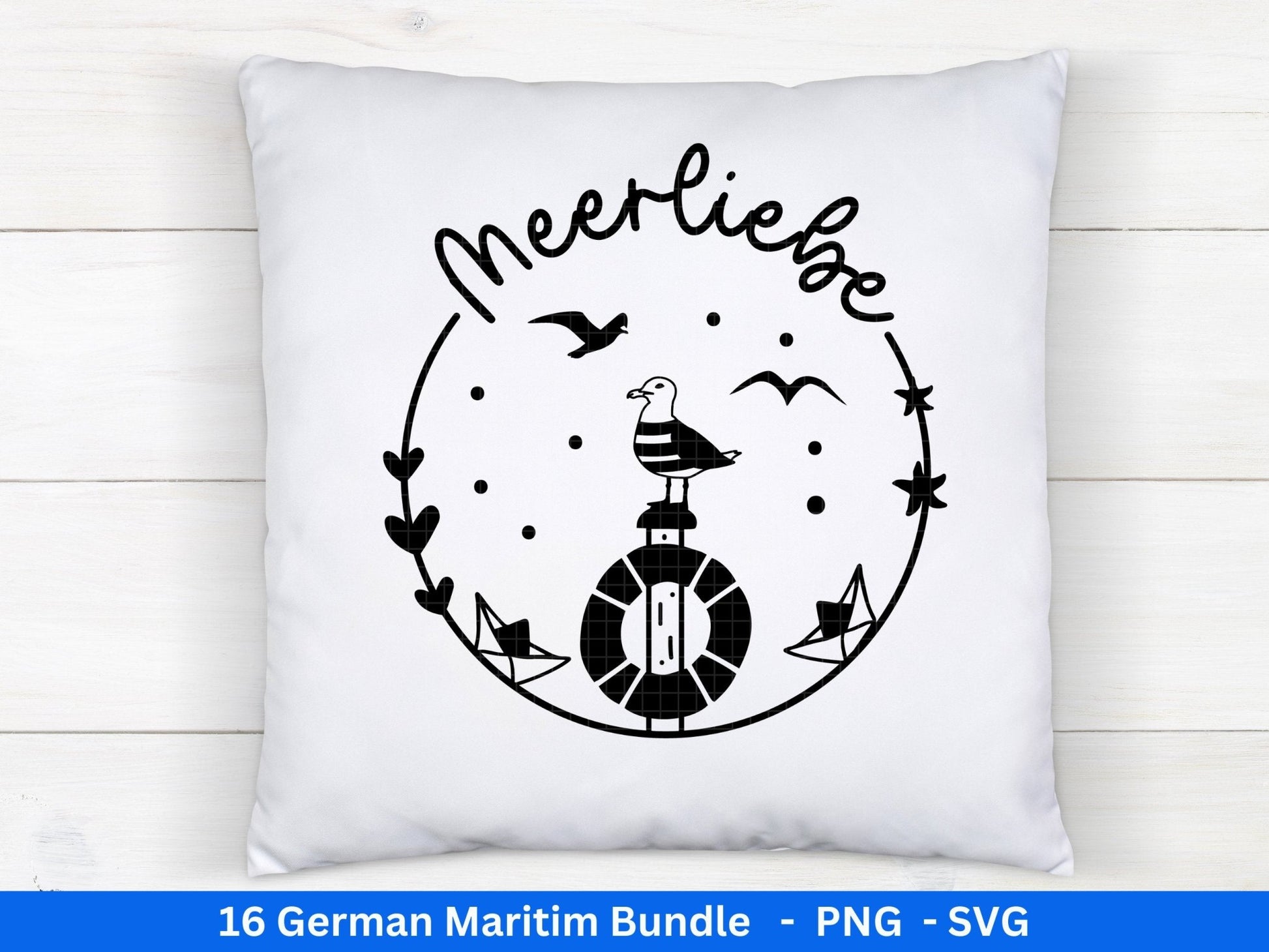 German Nautical Bundle - Moin Plotterdatei - Maritim svg - Nautical Clipart - Leuchtturm svg - Möwen svg - Wilkommen im Norden svg - Cricut - EmidaDesign