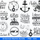 German Nautical Bundle - Moin Plotterdatei - Maritim svg - Nautical Clipart - Leuchtturm svg - Möwen svg - Wilkommen im Norden svg - Cricut - EmidaDesign