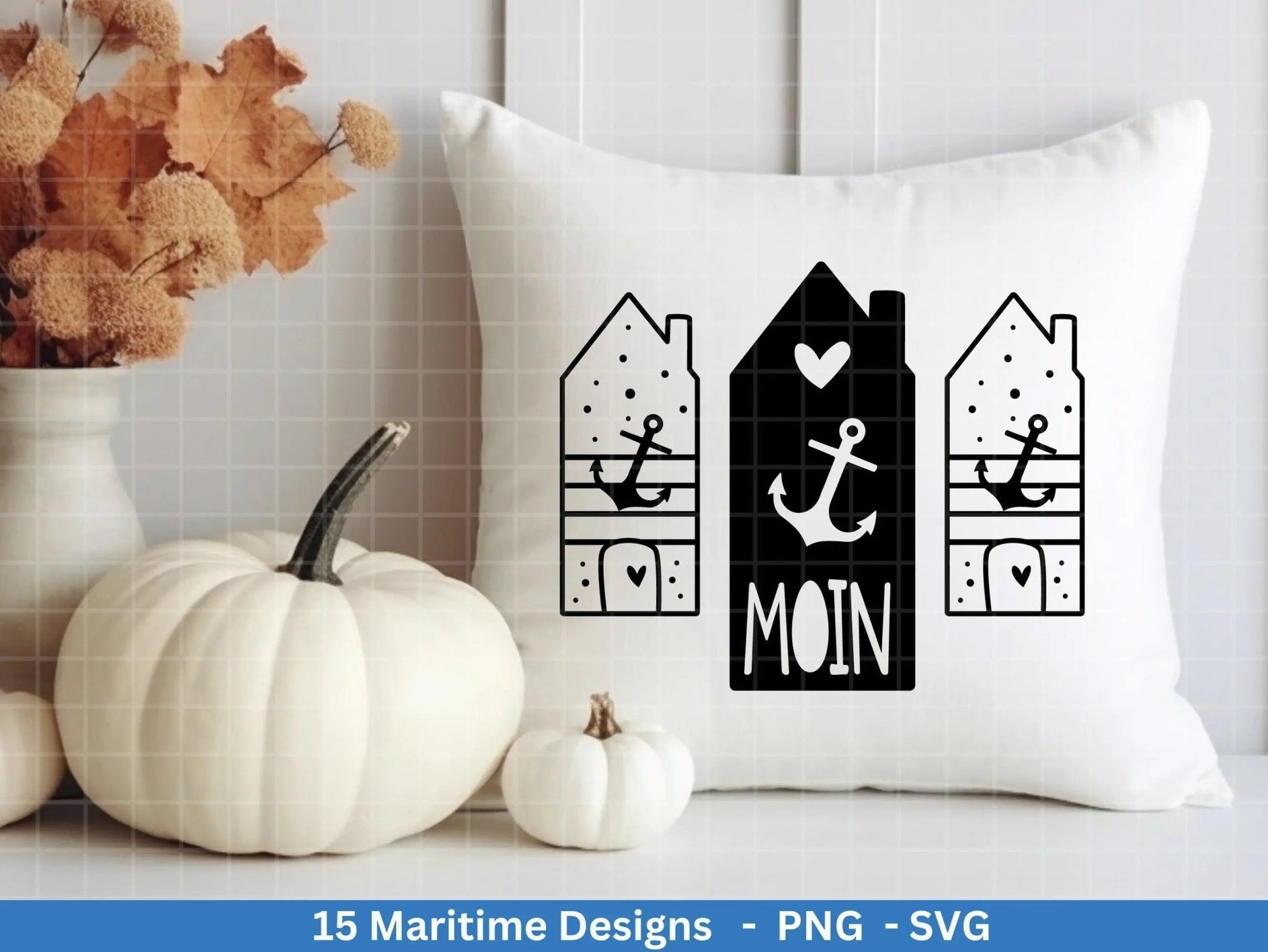 German Nautical Bundle - Moin Plotterdatei - Maritim svg - Nautical Clipart - Leuchtturm svg - Möwen svg - Wilkommen im Norden svg - Cricut