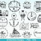 German Nautical Bundle - Moin Plotterdatei - Maritim svg - Nautical Clipart - Leuchtturm svg - Möwen svg - Wilkommen im Norden svg - Cricut