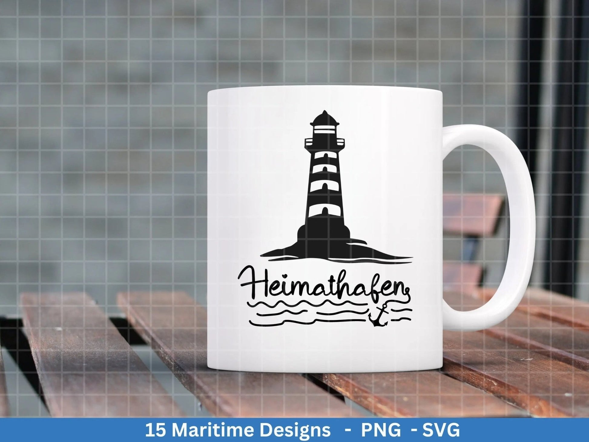 German Nautical Bundle - Moin Plotterdatei - Maritim svg - Nautical Clipart - Leuchtturm svg - Möwen svg - Wilkommen im Norden svg - Cricut