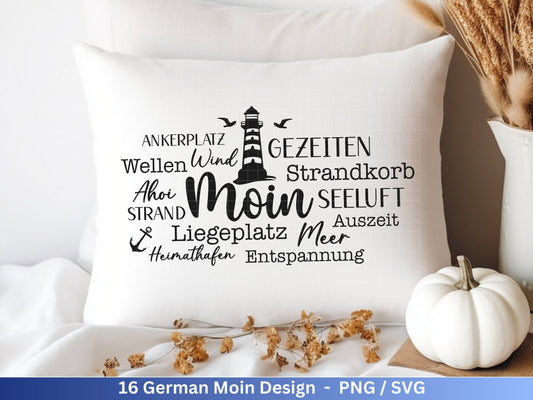 German Nautical Bundle - Moin Plotterdatei - Maritim svg - Nautical Clipart - Leuchtturm svg - Möwen svg - Wilkommen im Norden svg - Cricut