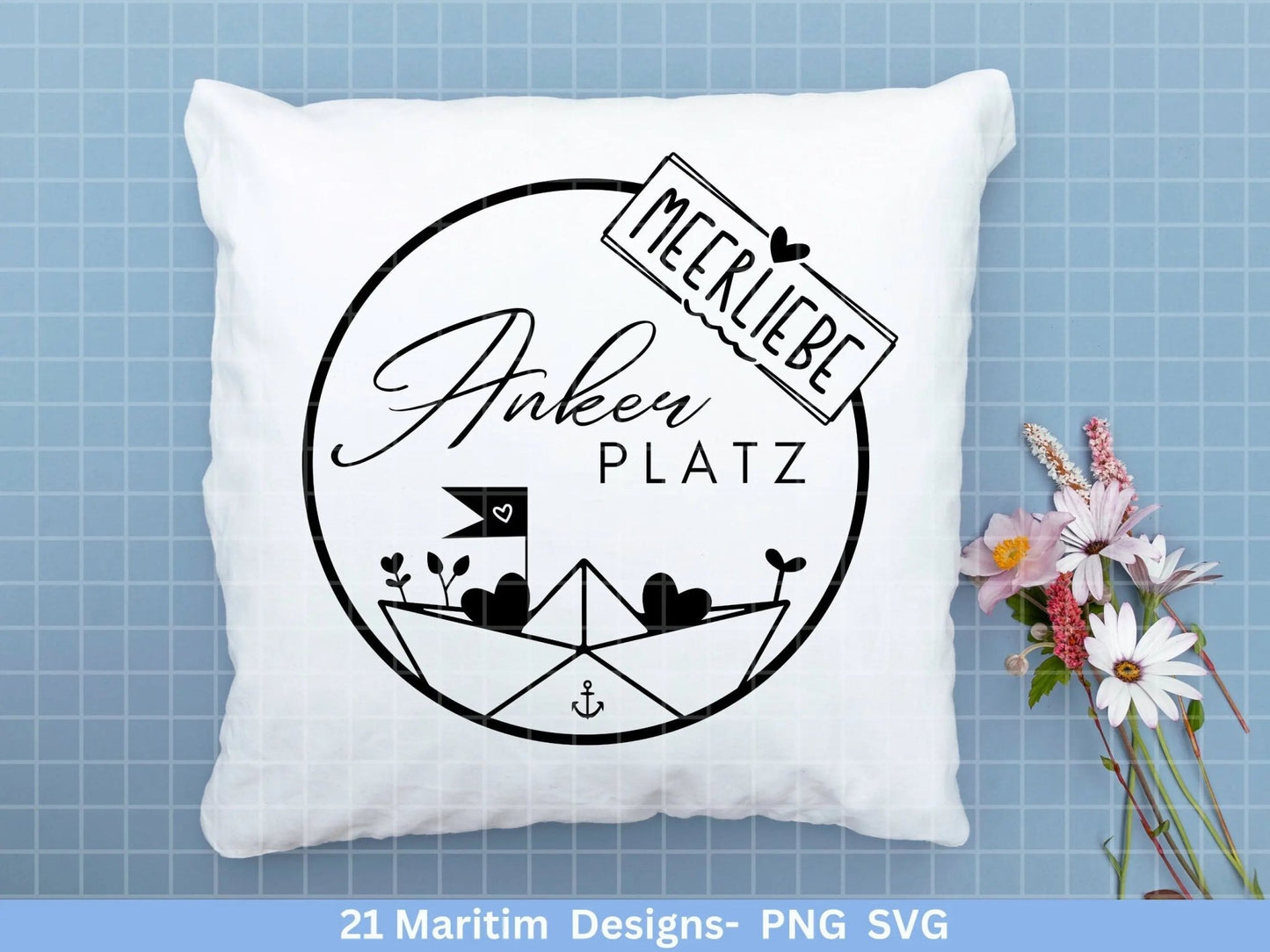 German Nautical Bundle - Moin Plotterdatei - Maritim svg - Nautical Clipart - Leuchtturm svg - Möwen svg - Wilkommen im Norden svg - Cricut