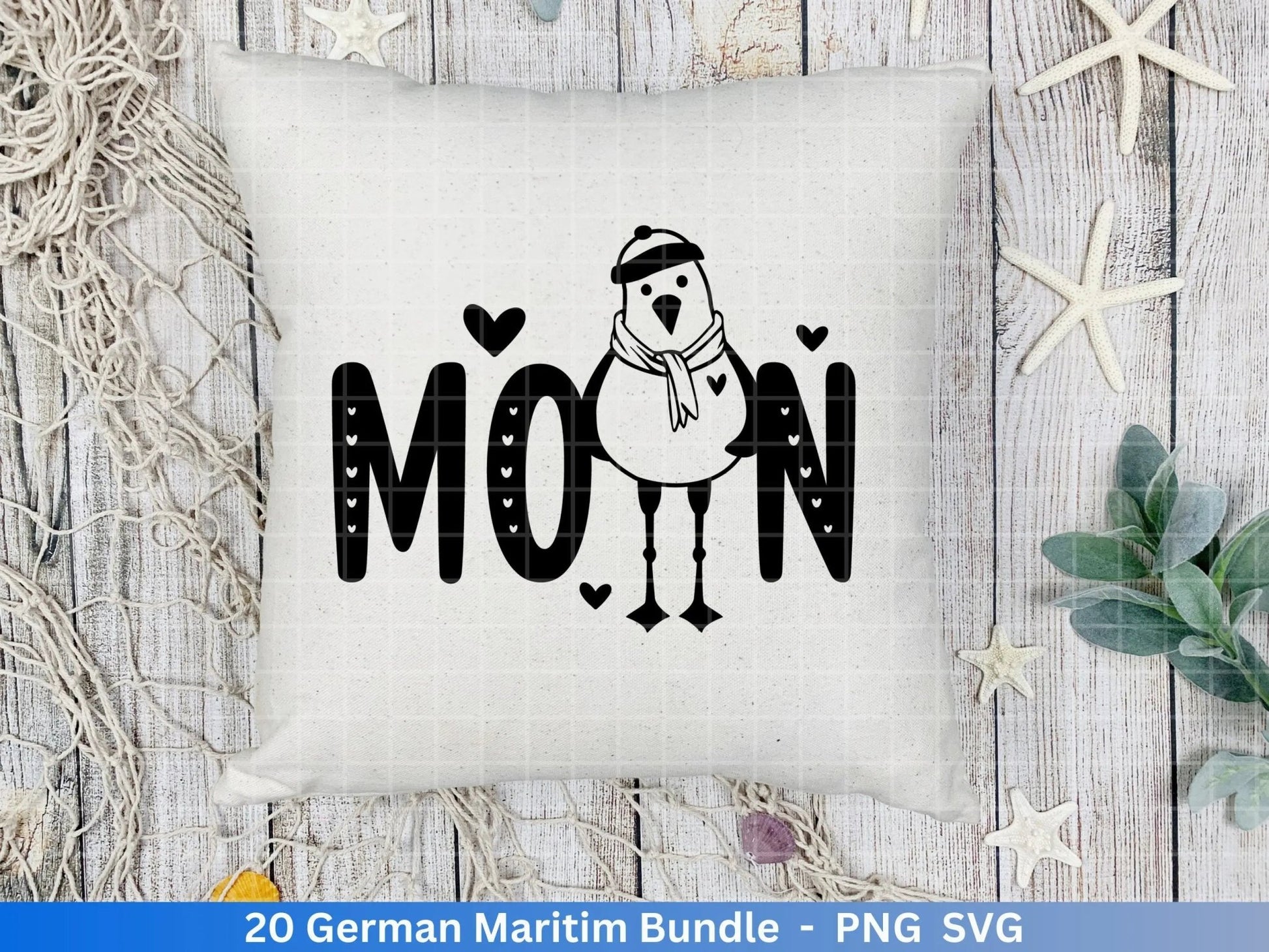 German Nautical Bundle - Moin Plotterdatei - Maritim svg - Nautical Clipart - Leuchtturm svg - Möwen svg - Wilkommen im Norden svg - Cricut