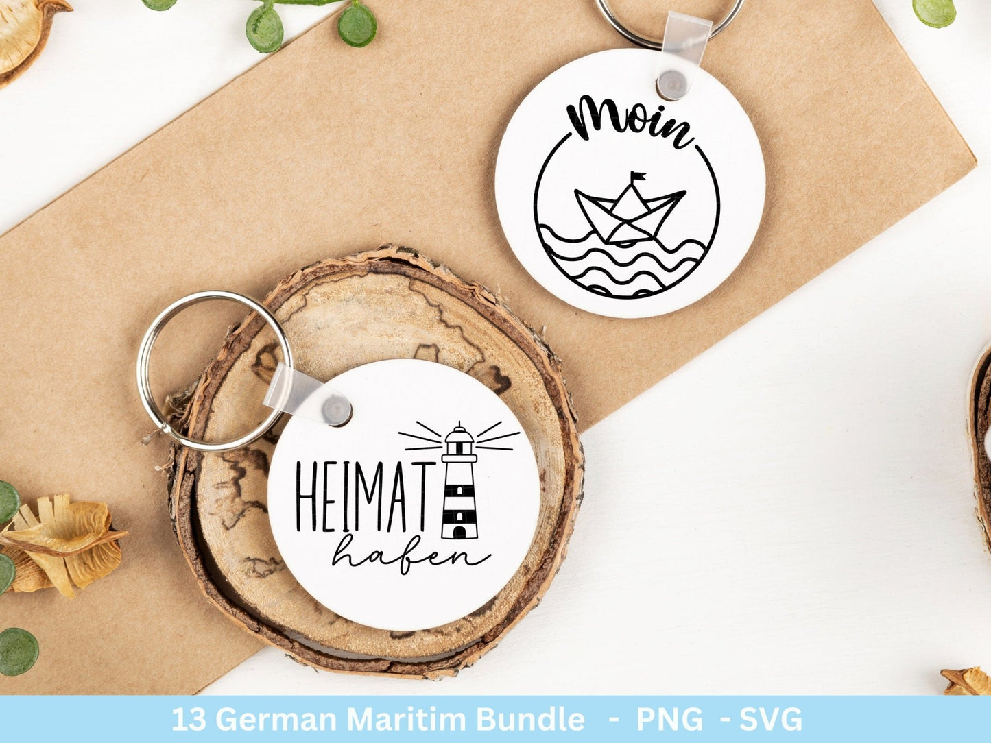 German Nautical Bundle - Moin Plotterdatei - Maritim svg - Nordlicht svg - Leuchtturm svg - Möwen svg - Wilkommen im Norden svg - Cricut - EmidaDesign