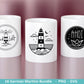 German Nautical Bundle - Moin Plotterdatei - Maritim svg - Nordlicht svg - Leuchtturm svg - Möwen svg - Wilkommen im Norden svg - Cricut - EmidaDesign