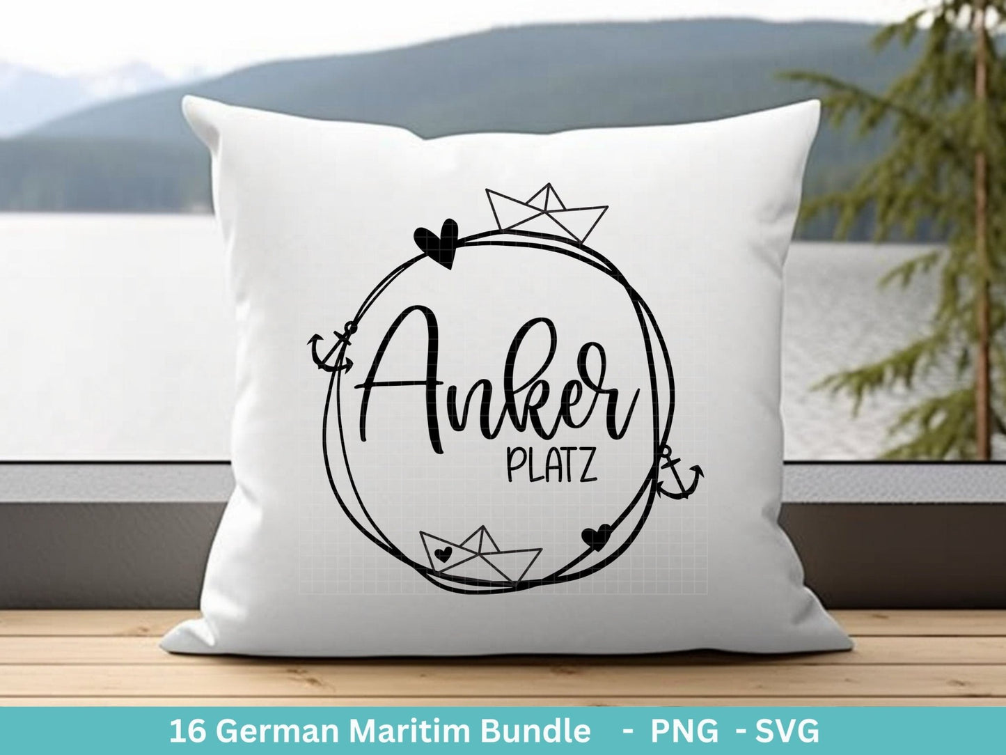 German Nautical Bundle - Moin Plotterdatei - Maritim svg - Nordlicht svg - Leuchtturm svg - Möwen svg - Wilkommen im Norden svg - Cricut - EmidaDesign