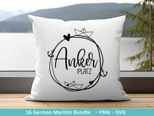 German Nautical Bundle - Moin Plotterdatei - Maritim svg - Nordlicht svg - Leuchtturm svg - Möwen svg - Wilkommen im Norden svg - Cricut - EmidaDesign