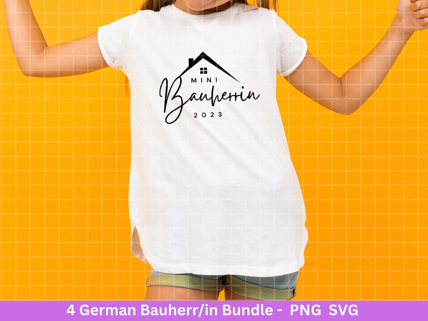 German Plotterdatei Bauherr Bauherrin - Bauherr svg - Bauherrin svg - Mini - Hausbau svg - Cricut svg - Bauherren Shirt svg - Schneidedatei