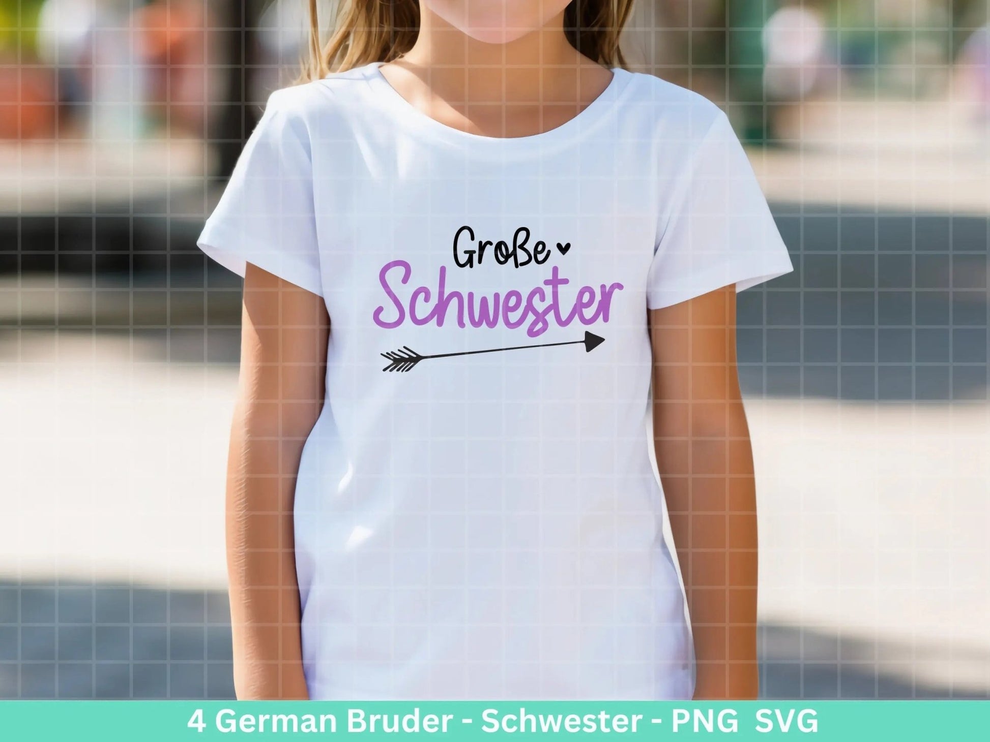 German Plotterdatei - Großer Bruder svg - Kleiner Bruder svg - Baby Shower Geschenk Svg - Vater Geschenk - Große Schwester Svg - Geburt