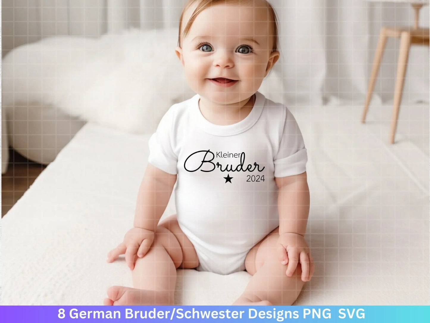 German Plotterdatei - Großer Bruder svg - Kleiner Bruder svg - Baby Shower Geschenk Svg - Vater Geschenk - Große Schwester Svg - Geburt