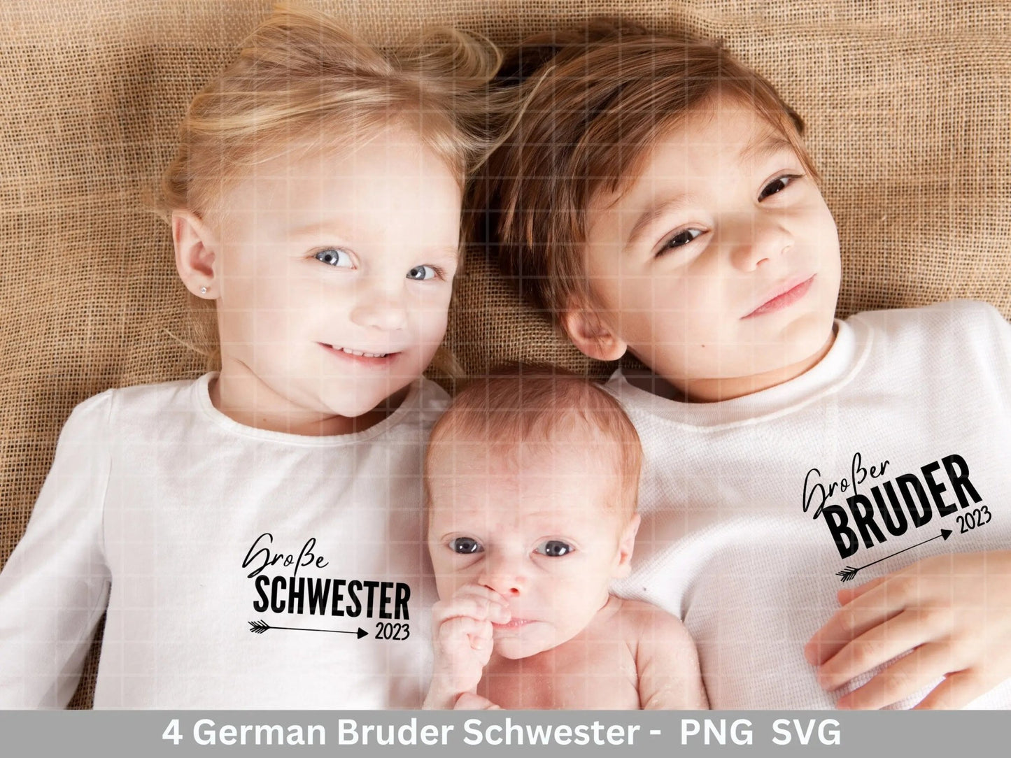 German Plotterdatei - Großer Bruder svg - Kleiner Bruder svg - Baby Shower Geschenk Svg - Vater Geschenk - Große Schwester Svg - Geburt