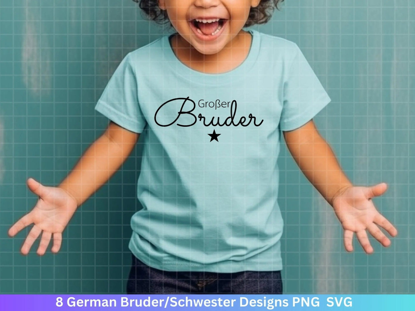 German Plotterdatei - Großer Bruder svg - Kleiner Bruder svg - Baby Shower Geschenk Svg - Vater Geschenk - Große Schwester Svg - Geburt