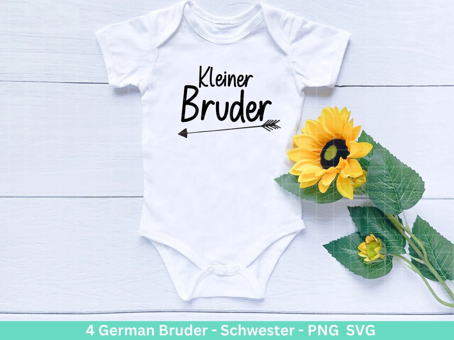 German Plotterdatei - Großer Bruder svg - Kleiner Bruder svg - Baby Shower Geschenk Svg - Vater Geschenk - Große Schwester Svg - Geburt