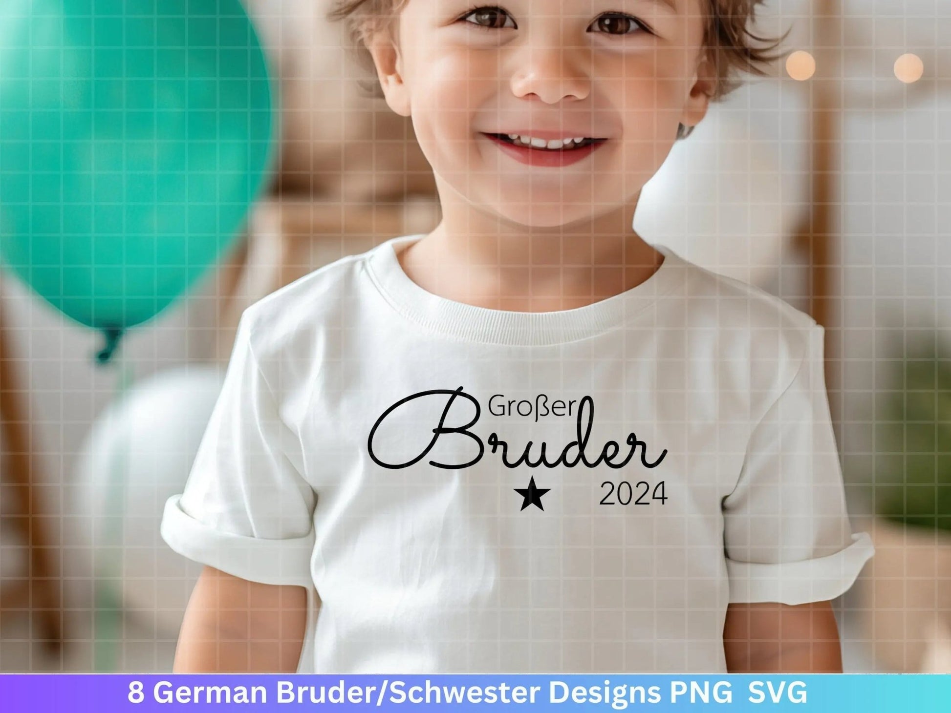 German Plotterdatei - Großer Bruder svg - Kleiner Bruder svg - Baby Shower Geschenk Svg - Vater Geschenk - Große Schwester Svg - Geburt